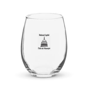 stemless wine glass