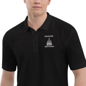 p04 men's premium polo logo#1
