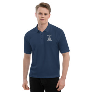 p04 men's premium polo logo#1